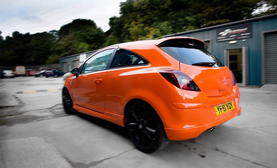 Image of HOME13 Vinyl Wrap Sheet for Car & Bike Self Adheisve Vinyl Wrap Sticker & Decal Roll Film Air Release Bubble Free (Orange Gloss Wrap, 24x62 Inches)