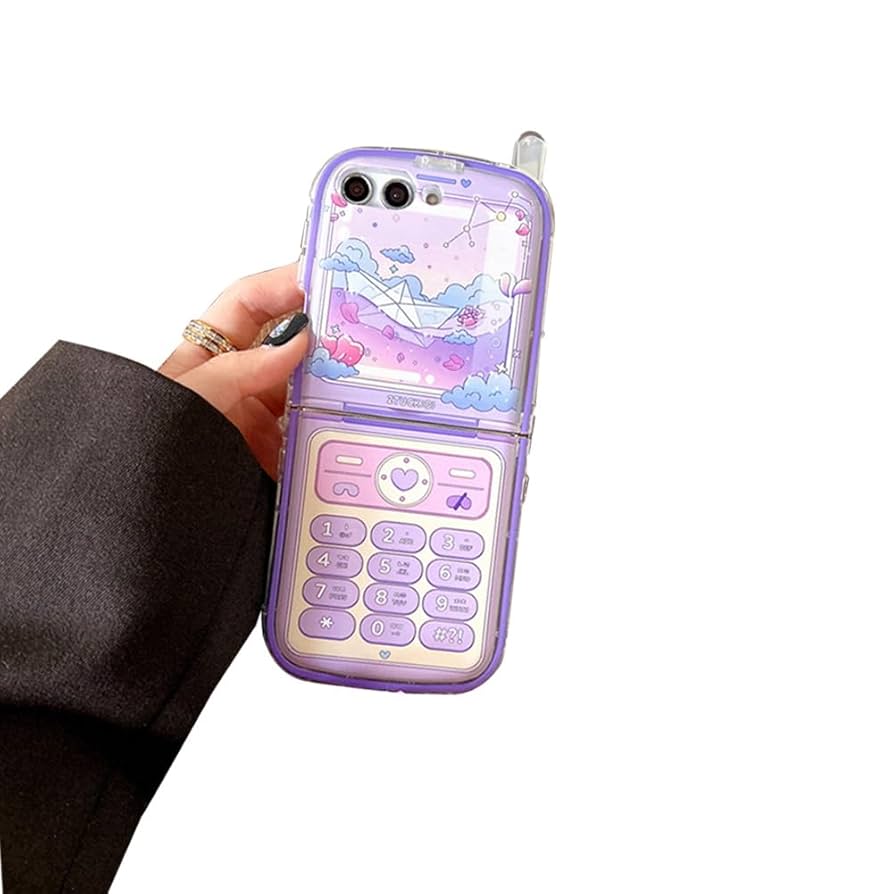 Amazon.com: GO-VOLMON Girly Case for Galaxy Z Flip 4 Cute