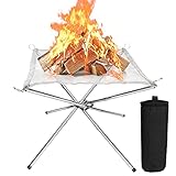 Luckits - Brasero portátil de 22 pulgadas, para exteriores