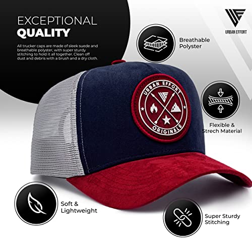 Image of Urban Effort Trucker Hat for Men - Mesh Back Baseball Cap, 5 Panel Snapback Hats for Men and Women