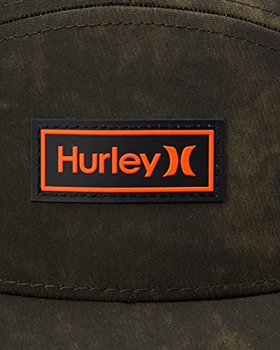 Hurley Men's Baseball Cap - Mission Curved Brim Fitted Trucker Hat, Size Medium, Medium Olive #TOP4