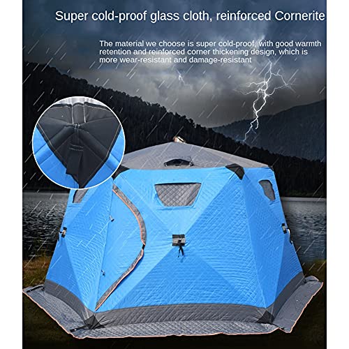 Carpa para pesca en hielo invierno para 5-8 personas azul miniatura 2