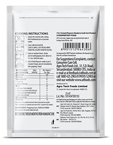 Image of ACT II InstantClassic Salted Popcorn, 90g + 22.5g = 112.5g / 96+24=120G (Weight May Vary)