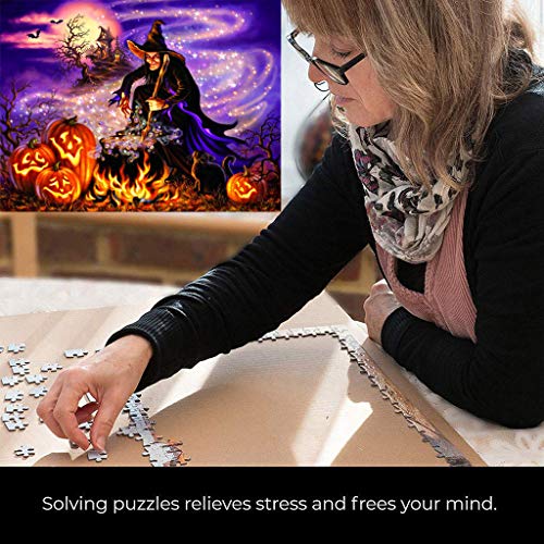1000 Piece Puzzle for Adults Kids Halloween Christmas Santa Claus Dog Pumpkin Lantern Dinosaur Jigsaw Puzzles 29.5x19.28inch