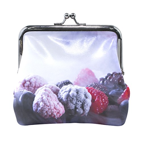 LIANCHENYI - Monedero con diseño de bayas congeladas para mujeres y niñas
