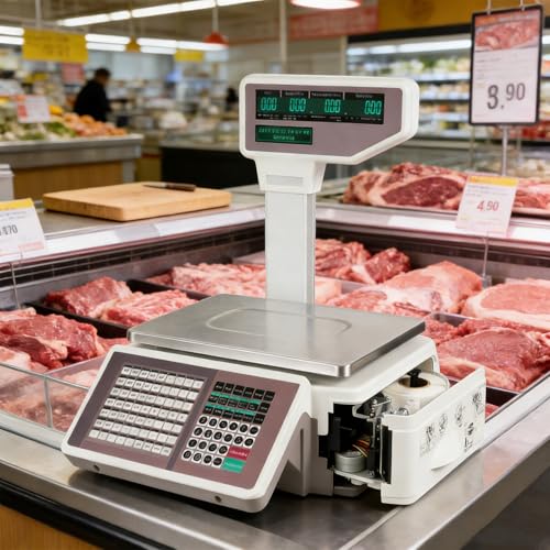 ORIDLECTAL Báscula Comercial con Ticket