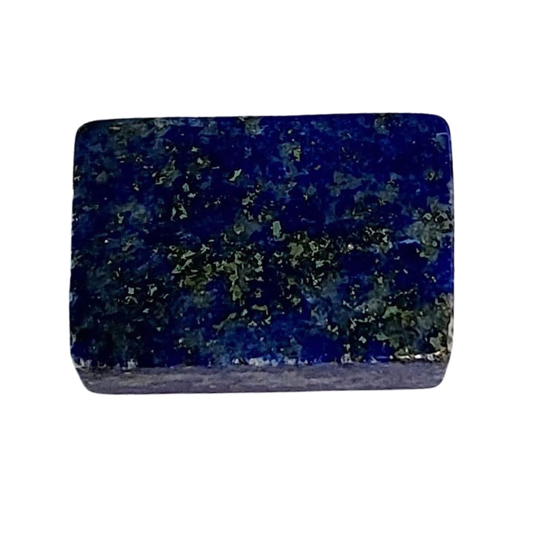 12.25 Carat / 13.60 Ratti Natural Lapis Lazuli (Lajwart) Rectangular Cut Loose Gemstone For Making Locket/Pendant For Unisex-image-11