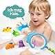 Ohne Loch - Badespielzeug Baby ab 1 2 3 4 Jahr, Wasserspielzeug Kinder Badewannenspielzeug Pool Spielzeug ( Schimmelfreies 9 Stück )