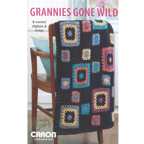 Leisure Arts Grannies Gone Wild Crochet, Granny Square Crochet Book, Granny Square Book, Crochet Granny Squares Book, Granny Square Sourcebook, Crochet Patterns and Projects