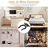 20 Pcs Heavy Duty Kitchen Plinth Clips & Brackets, Black Plastic ...