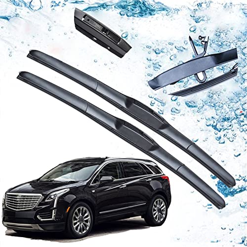 Essuie-glace Cadillac XT5 2016-2020 avec racleur de rechange et brosses avant