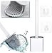 Produktbild Toilettenbürste Set WC Bürste Silikon Silikon-Toilettenreinigungsbürsten-Kit Silicone Flex Toilet Brush Klobürste Silikon mit Halter Schnell Trocknendem WC-Garnitur für Badezimmer oder Gäste-WC(Weiß)