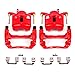 Power Stop Front S2698 Pair of High-Temp Red Powder Coated Calipers For Pontiac Vibe 2003-2008, Toyota Corolla 2003-2008, Toyota Matrix 2003-2008 [Model Specific]