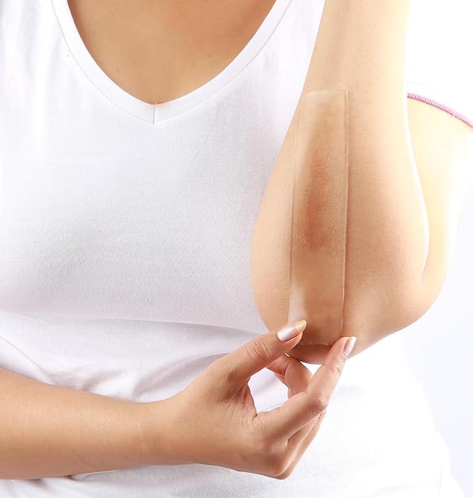 Scar Treat Adhesive Gel Sheet for Keloid,Operation,Hypertrophic,Burn,Wound Scars (6cmx6cm)(Pack of 2)