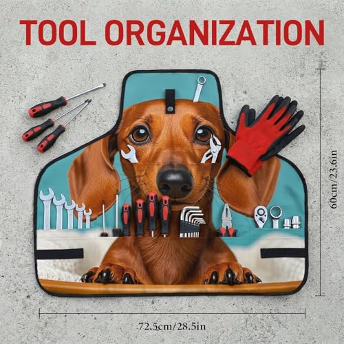 Delantal de trabajo con diseño Dachshund Dog y ajuste rápido miniatura 2