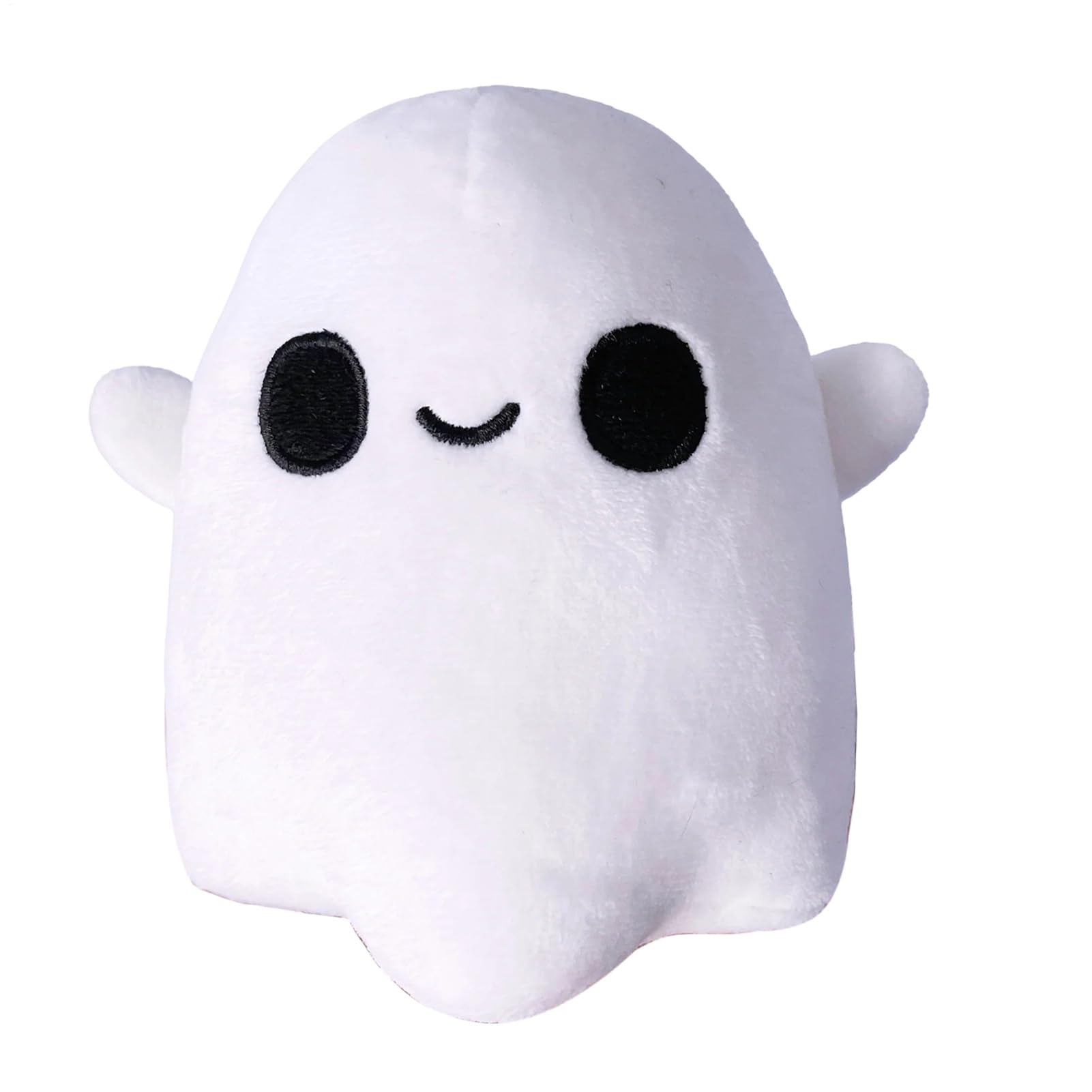 Plush Ghost - Halloween Toys | 10cm White Stuffed Ghost Animal | Soft Non Fading Skull Doll Plush | Portable Ghost for Basket Spooky Festival for Kids Adults Living Room Home Halloween Decorations