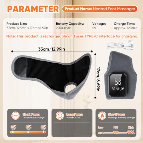2PCS Foot Renew Massager for Neuropathy 3 in 1 Cordless and Portable Foot and Ankle Massag - image 6