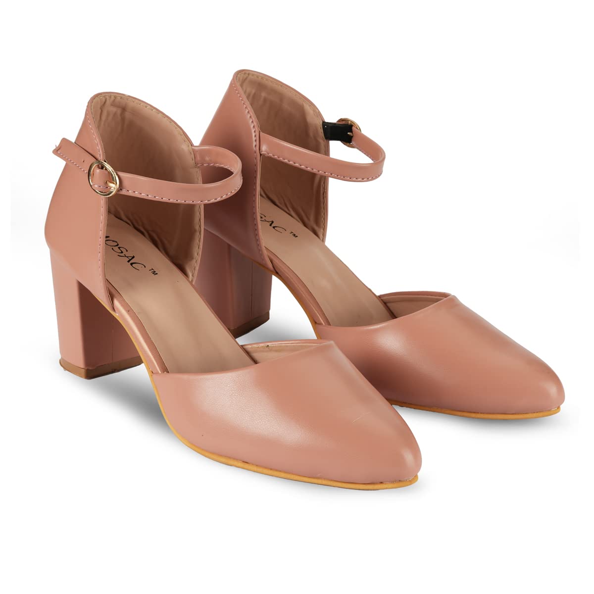 Mosac Womens Comfortable Block Heels Sandal (Pink) (B0B8HPTH7M) Amazon Price History, Amazon Price Tracker
