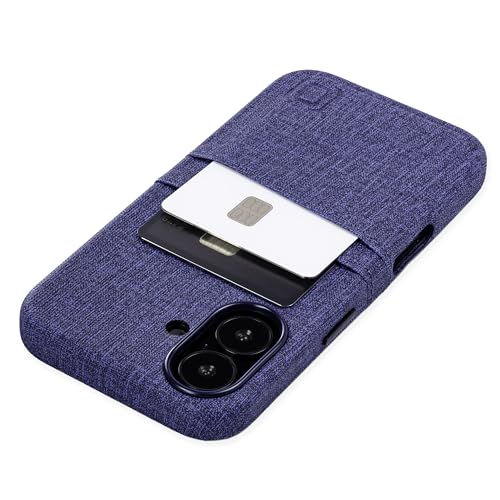 Étui Portefeuille M2 Luxe pour iPhone 16, élégance en simili cuir bleu