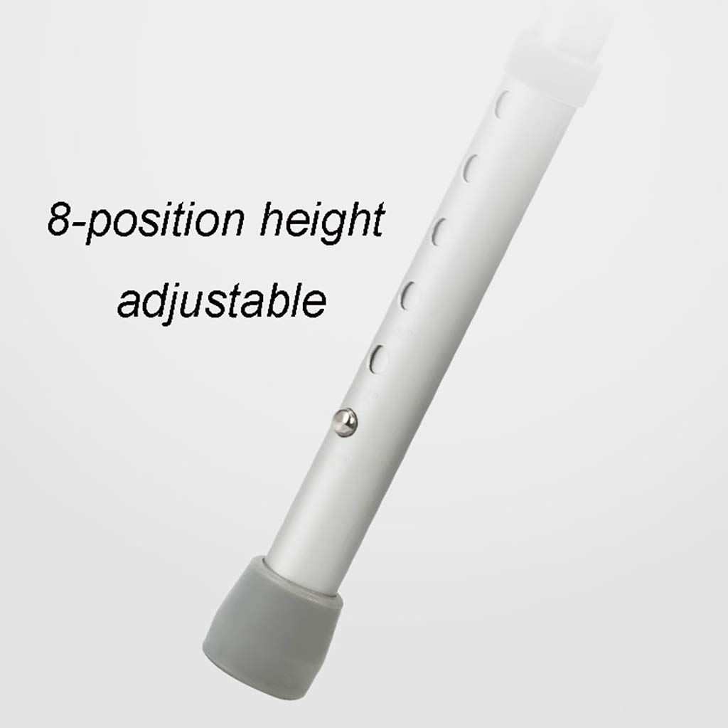 chodzik do poruszania się， Rama spacerowa Aluminiowa składana chodzika, antypoślizgowa pomoc w poruszaniu się dla osób starszych, szerokość 65 cm / 26 cali, nośność 150 kg / 330 funtów