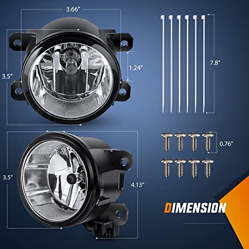 51JlBmGPCLL. SL500  - Nilight Fog Lights Assembly Compatible with 2013 2014 2015 2016 2017 2018 2019 2020 Honda City CRV CRZ Civic Crosstour Ram Promaster Jeep Cherokee Compass Acura TSX ILX RDX Chrysler