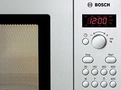 Foto von Bosch HMT75M451 Serie 2 Mikrowelle, 29 x 46 cm, 800 W, Drehteller 24,5 cm, Türanschlag Links, AutoPilot 7 7 Automatikprogramme, Versenkknebel