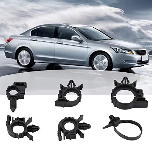 Yctze Wire Clip Kit 54pcs 6 Sizes Assorted Car Wiring Harness Wire Routing Clip Convoluted Conduit Clip, Popular, normal - Image 2