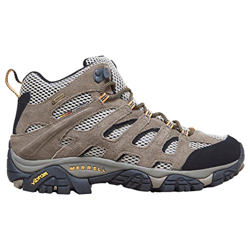 Merrell - Moab Mid Gtx, Scarpe Da Trekking da uomo, Grigio/Marrone, 41 EU