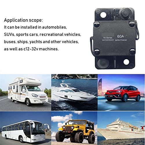 Disyuntor de 32V CC 150A coche sobrecarga barco auto reinicio automático 1 uds 5