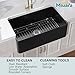 Miuara Black Farmhouse Sink 30 Inch - Apron Front Undermount Kitchen Sink Reversible 30