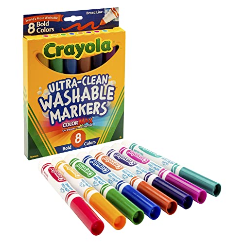 Crayola 8 Ct Bold Broad-Line Washable Markers - image 4