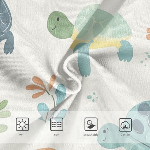 Wusikd Baby Turtles Girls' Underwear Cotton Cute Girls Briefs Soft Toddler Underwear 2T3