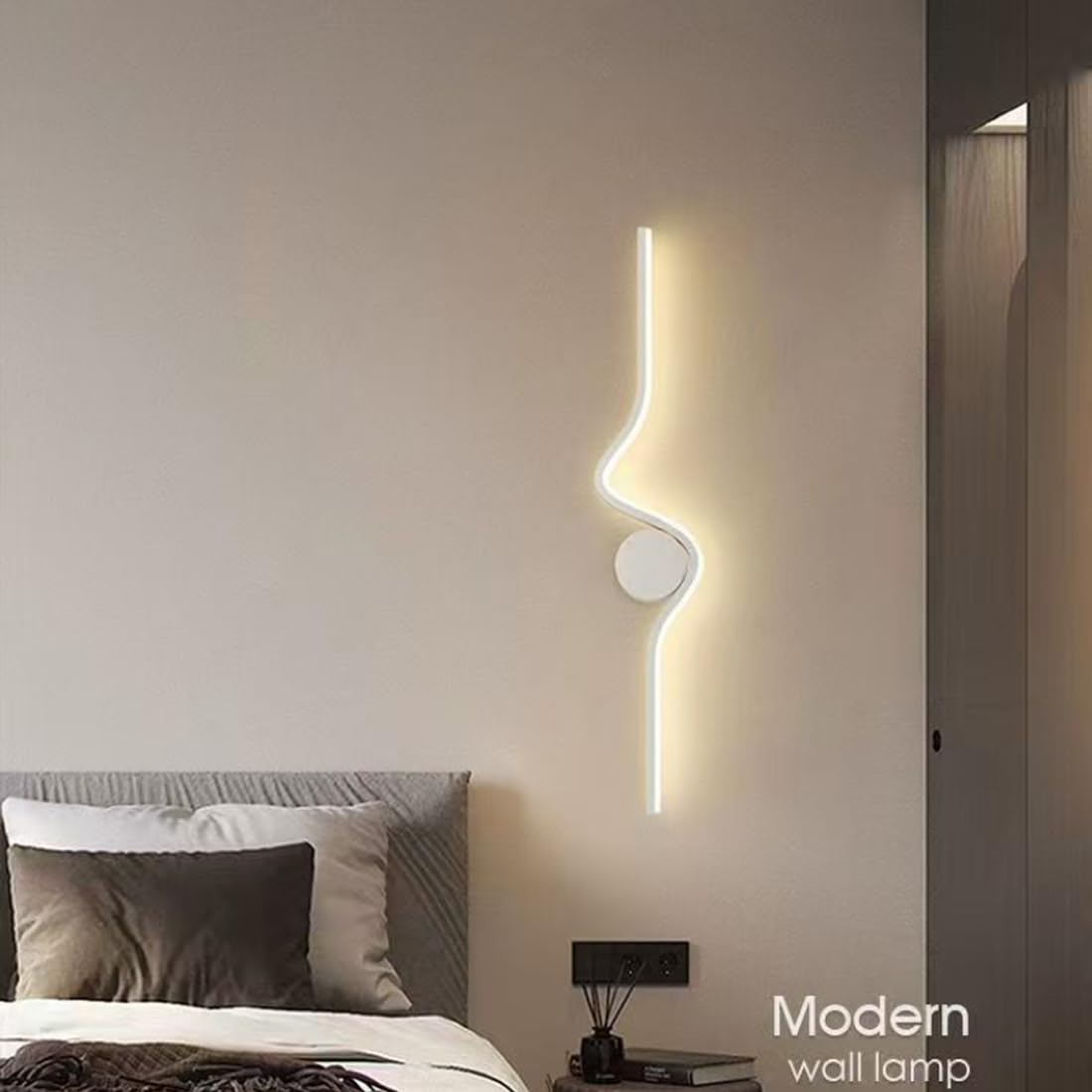 Moderna lampada da parete per interni o corridoio, a LED, dimmerabile, 3