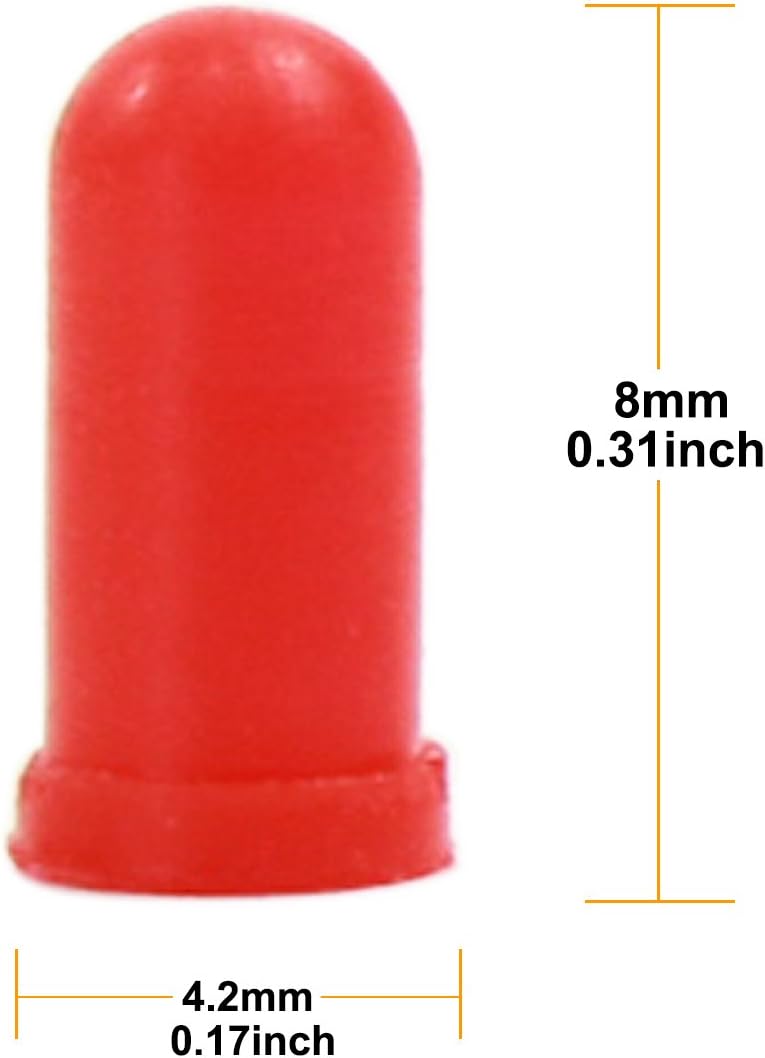 XPT01 100pcs Blue/Red/Yellow/Green Caps/Covers for 3mm Grain of Wheat Bulbs LEDs for Model Train Layout New