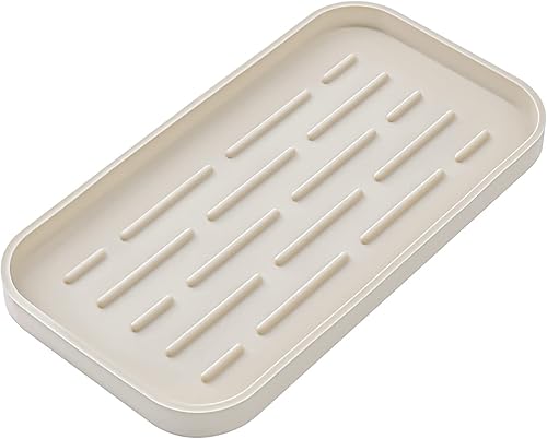 Miniatura 10 de Bandeja organizadora de fregadero de cocina de silicona para múltiples usos, soporte ecológico para esponjas de cocina, baño, encimera o fregadero,