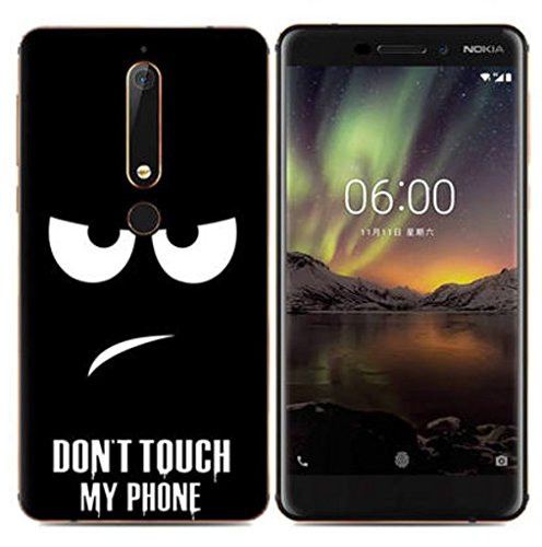 PREVOA Coque pour Nokia 6.1 - Colorful Silicone TPU Coque Etui de Protection Complète pour Nokia 6.1 Smartphone - 4