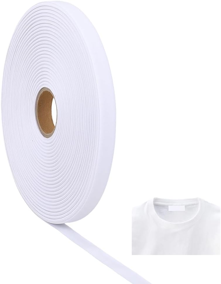 PH PandaHall 109 Yards Personalized Cotton Sewing Labels Custom Fabric Labels 5/8 Inch Wide Clothing Label Tags Blank Ribbon for Garments Marking Quilting Handmade Items Wrapping DIY Crafts
