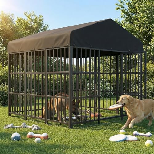 Large Outdoor Dog Kennel with Double Locks