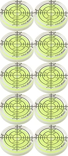 【DIYアドバイザー推薦x電動工具取り付け可能】 水平器 小型 水準器 【アナログだからメンテナンス不要】(色/数)sokaiwheel (10, 黄)