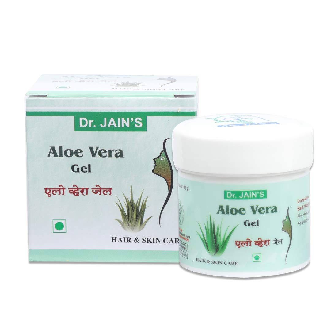 Dr. Jain A Multi-purpose Use Aloe Vera Gel for Face, Body and Hair Used for Moisturizing, Anti Dandruff, Acne Scars, Hyperpigmentation (100 g)
