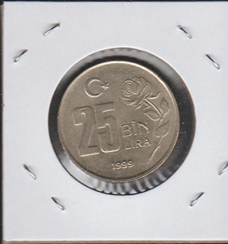 Miniatura 2 de 1999 TR Head of Ataturk Left 25 Bin Lira Choice Extremely Fine