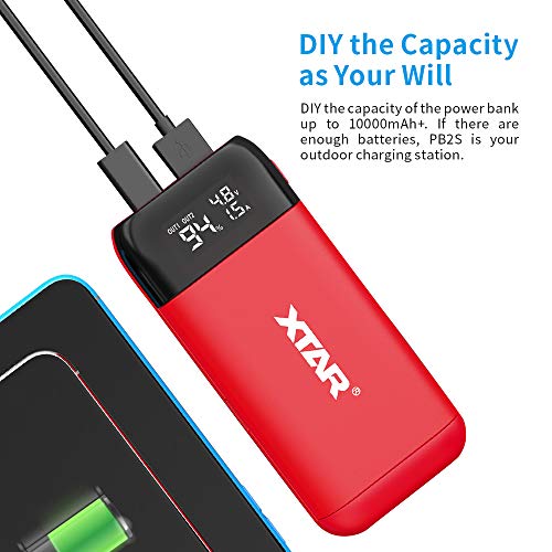 XTAR PB2S 18650 xtar acculader snelle lader USB C batterij snellader 18650 onbegrensde 20700 21700 lader USB lader 18650… - Afbeelding 4