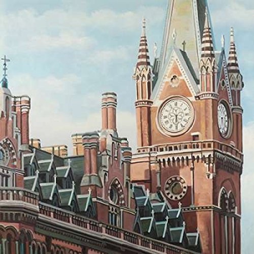 Posterazzi Collection St-Pancras Station in London Poster Print by Atelier B Art Studio (24 x 24)