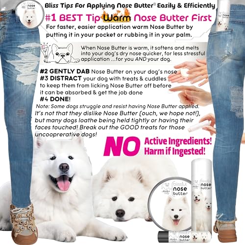Image of The Blissful Dog Samoyed Unscented Nose Butter - Dog Nose Butter, 0.50 Ounce