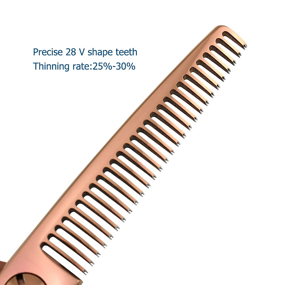 5.5 pulgadas pelo adelgazamiento tijeras Japón 440C adelgazamiento tijeras profesional adelgazamiento del pelo tijeras peluquero tijeras borde convexo Kinsaro