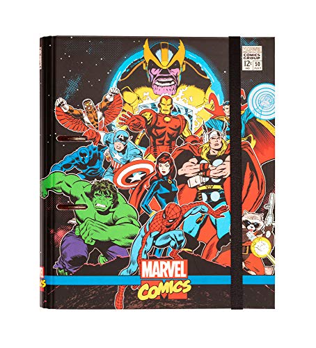 Archivadores 2 Anillas Carpeta 2 anillas troquelada Marvel Comics Los vengadores - Archivador A4 - Carpeta anillas tapa dura / Carpeta 2 anillas...
