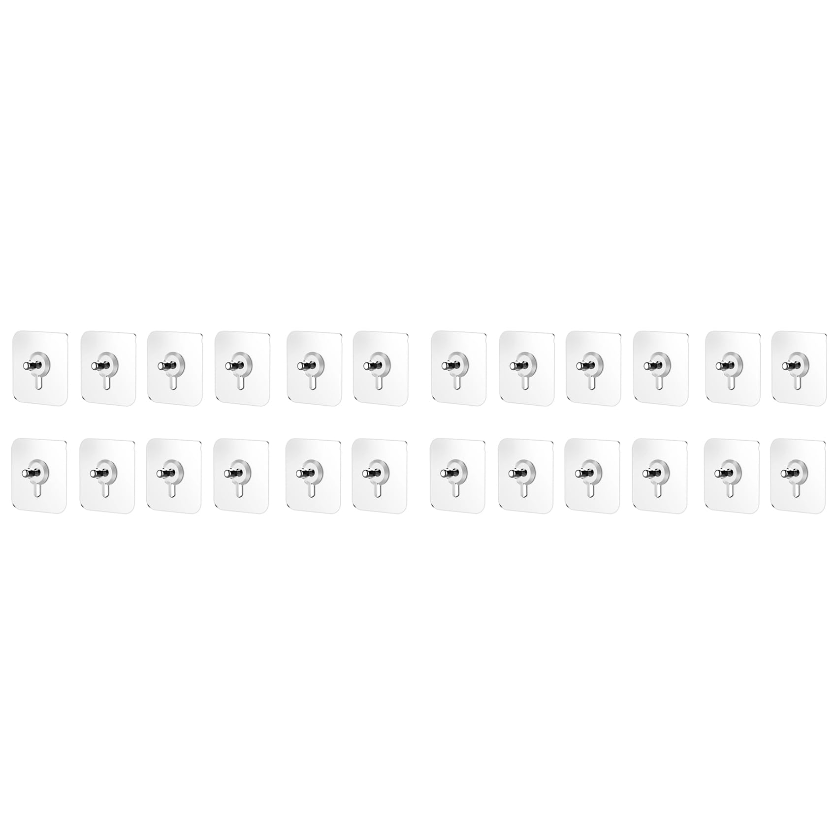 Hndhbfgrt 24PCS Drill Free Adhesive Hooks,Upgraded Picture Hangers Without Nails,Nail Free Wall Hangers for Kitchen, Bathroom
