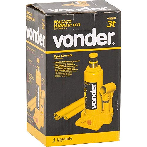 Macaco Hidráulico tipo Garrafa 3 Toneladas-VONDER-6874030000
