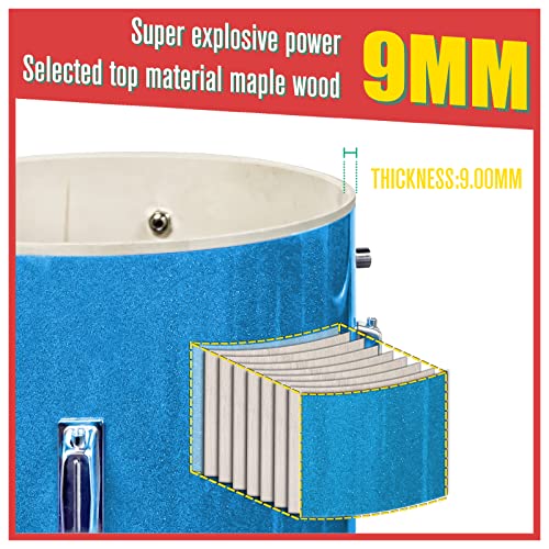 Slade Drum Set, Kids Drum Set, Drum Kit, Drum Sets, Drumset, Kid Drum Set, Drum Set For Kids, Kids Drum Sets, 3-Piece Kids Drum Set, Sky Blue #TOP2