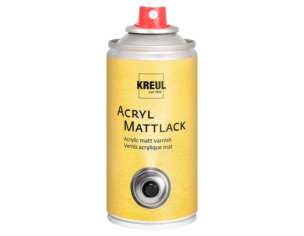 Vernice Opaca Protettiva Kreul 812150 – Spray 150ml Per Pittura Ad Olio E Acrilica – Finitura Opaca, Non Ingiallisce, Protezione UV